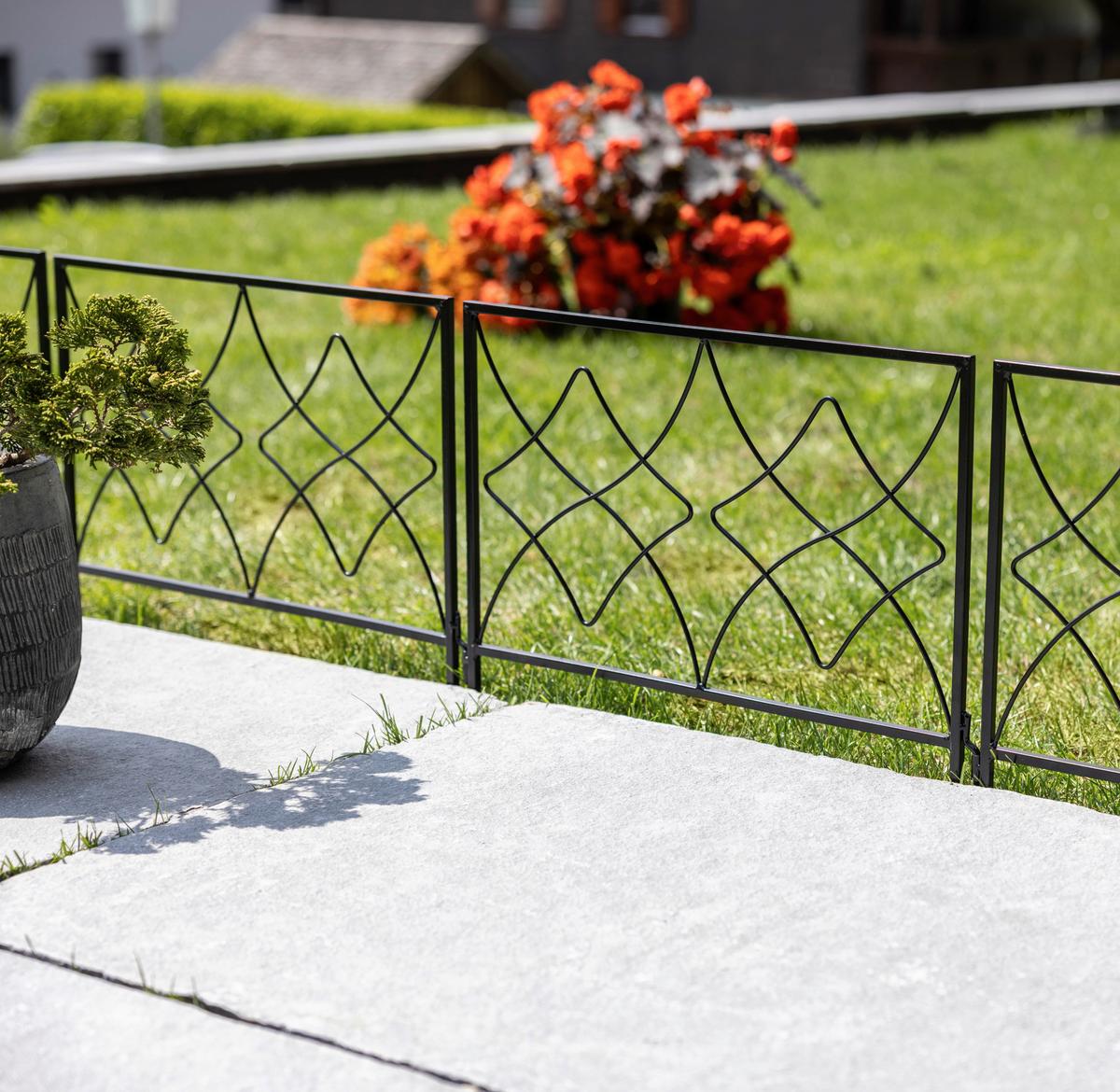 Beeteinfassung 07751 Beeteinfassung Metall - Schwarz, Basics, Metall (45/41/0,8cm) - Windhager