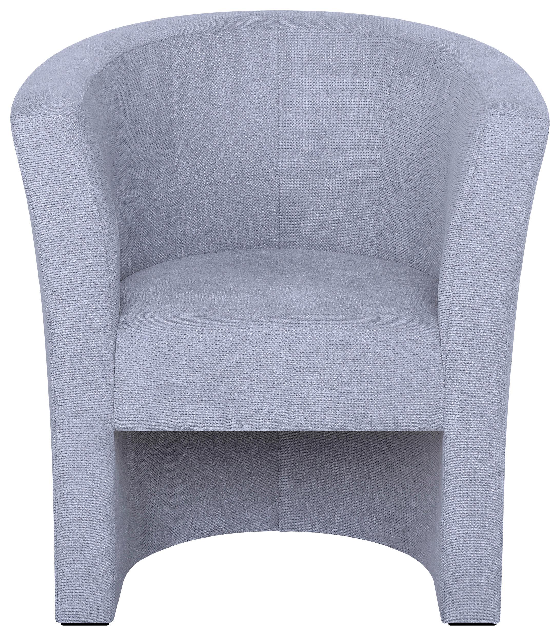 Koktailové kreslo PAUL, sivá tkanina CROWN - čierna/sivá, Konventionell, kompozitné drevo/textil (70/76/64cm) - P & B