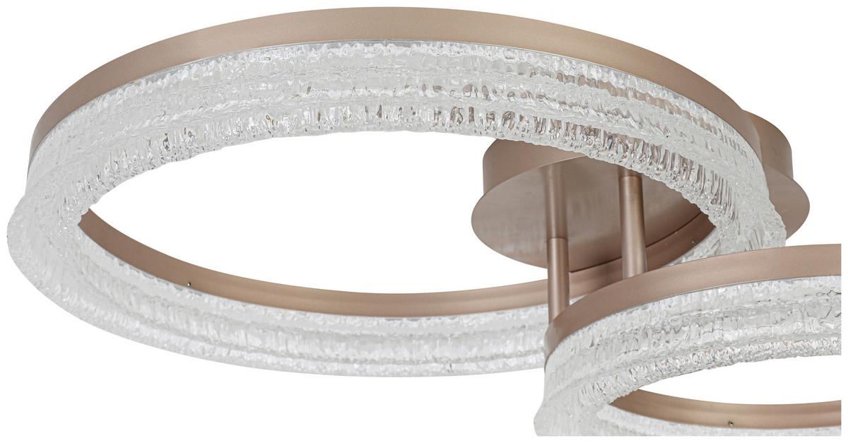 LED-Deckenleuchte Jessi - Cappuccino, Kunststoff/Metall (41,5/62/14,5cm) - Luca Bessoni