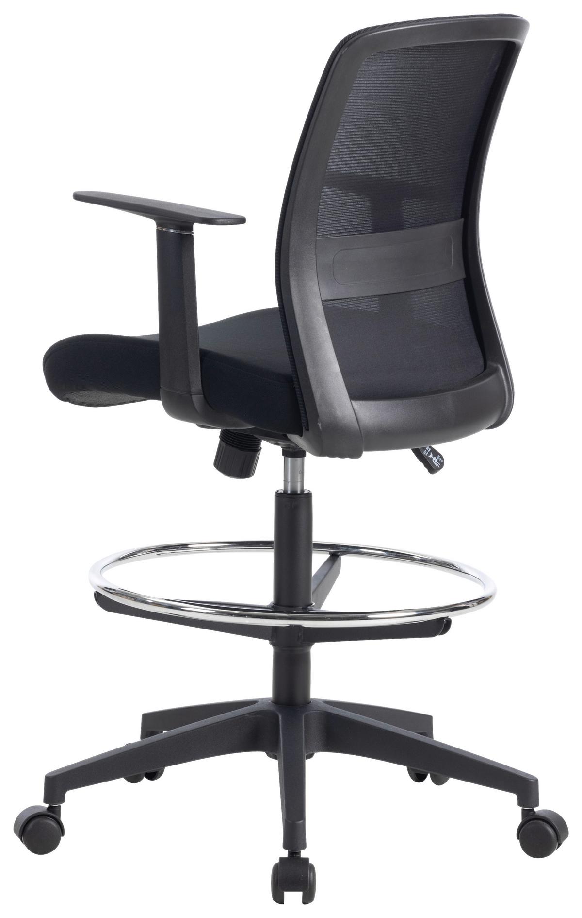 Otočná židle MIRJA - černá, Design, textil/plast (60/106-120/57cm) - Mömax