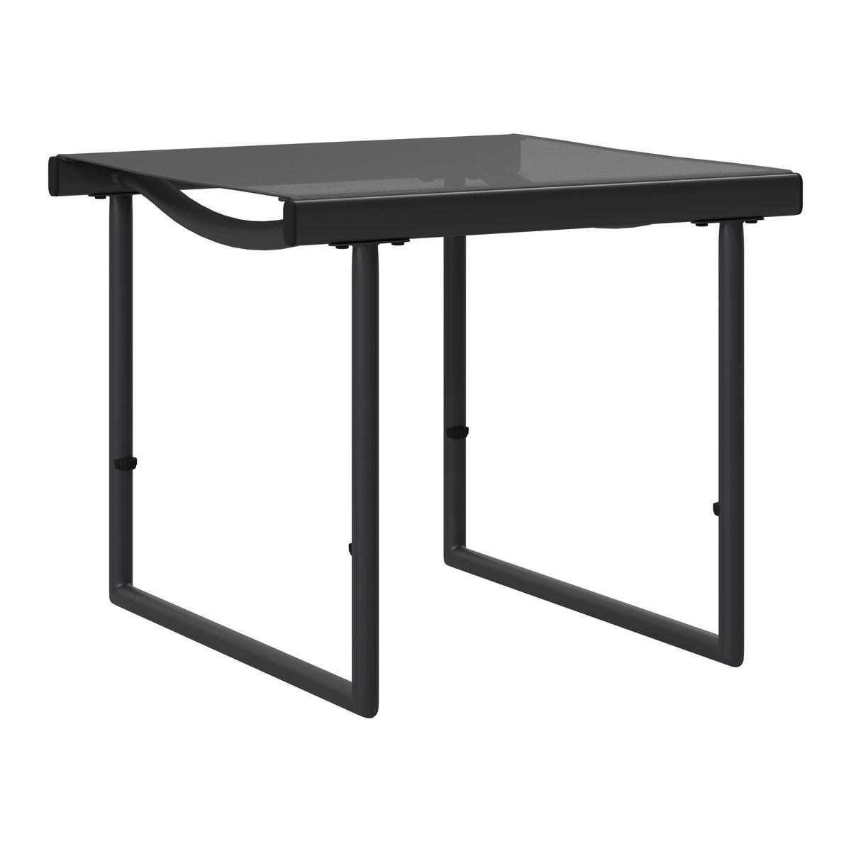 Balkonset Cardiff - Dunkelgrau/Grau, MODERN, Glas/Kunststoff - Beldano