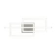Led-deckenleuchte Nevi - Chromfarben/Silberfarben, MODERN, Kunststoff/Metall (63/24,5/7,7cm) - Luca Bessoni