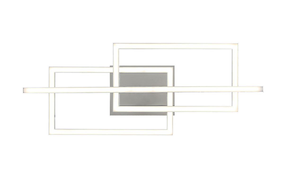 Led Mennyezeti Lámpa Nevi - ezüst/króm, Modern, műanyag/fém (63/24,5/7,7cm) - Luca Bessoni
