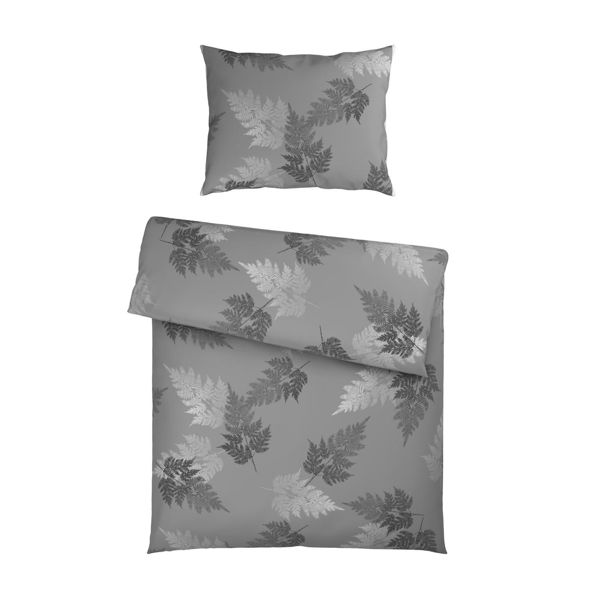 BETTWÄSCHE FARNZAUBER - Grau, ROMANTIK / LANDHAUS, Textil - James Wood