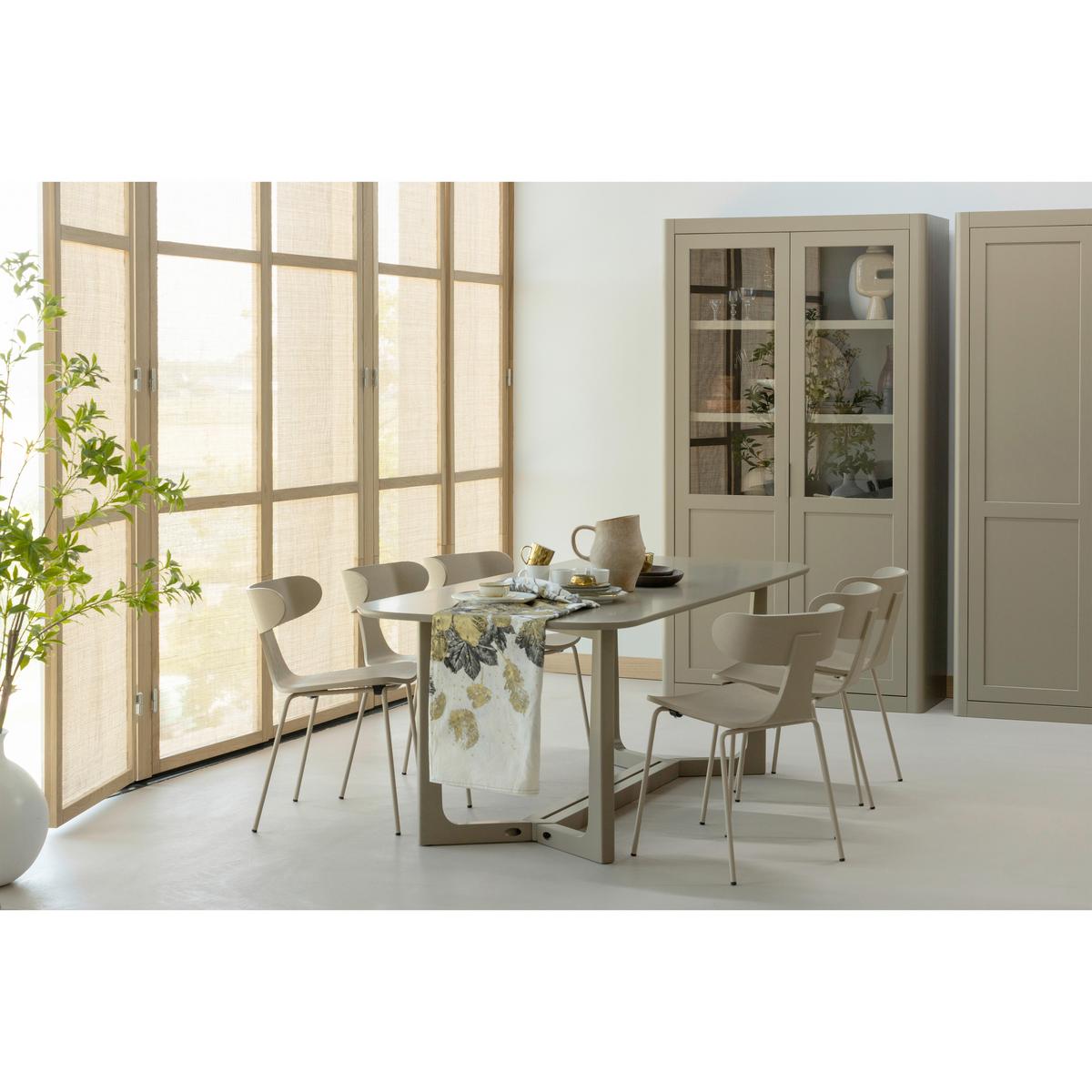 Vitrine Gunnar Schlammfarben B: 120 cm - Schlammfarben, Design, Holz (120/217/48cm) - Livetastic