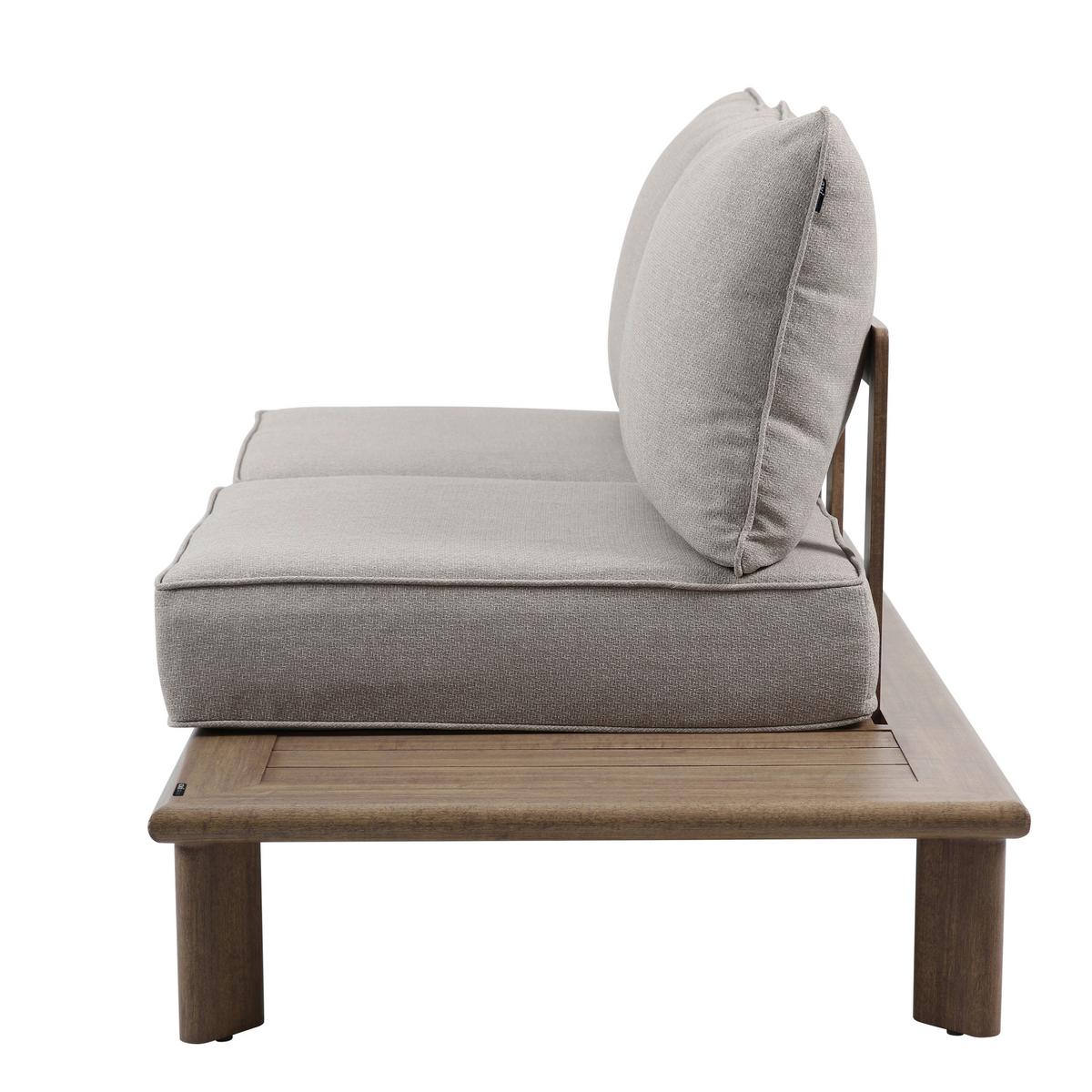 Dining-Loungeset Avery Beige - Eichefarben/Braun, Basics, Metall (290/290/68cm) - Ambia Garden
