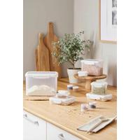 Vorratsdosenset Wendy - Transparent/Weiß, Basics, Kunststoff - Luca Bessoni