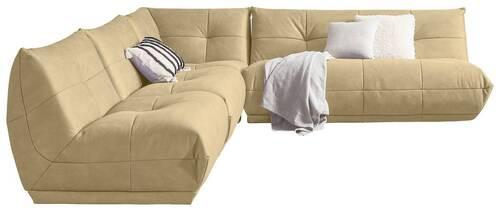 Ecksofa Giselle Beige S: 315x285 Cm - Beige, Trend, Textil (315/285cm) - Livetastic