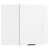 Eckoberschrank Fasola Weiß B: 57 cm - Weiß, Trend, Holzwerkstoff/Kunststoff (57/60/57cm) - MID.YOU