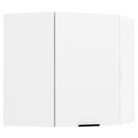 Eckoberschrank Fasola Weiß B: 57 cm - Weiß, Trend, Holzwerkstoff/Kunststoff (57/60/57cm) - MID.YOU