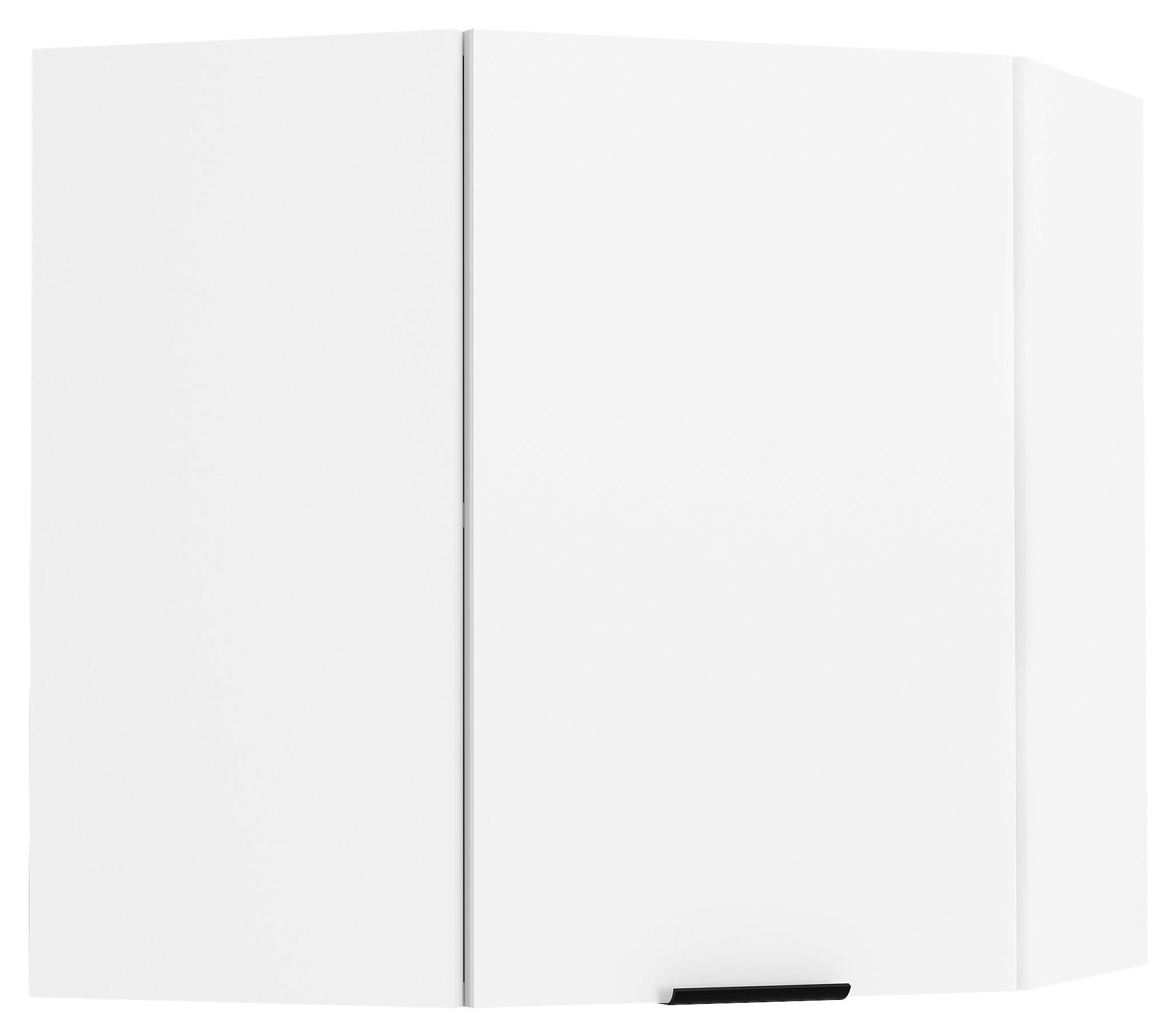 Eckoberschrank Fasola Weiß B: 57 cm