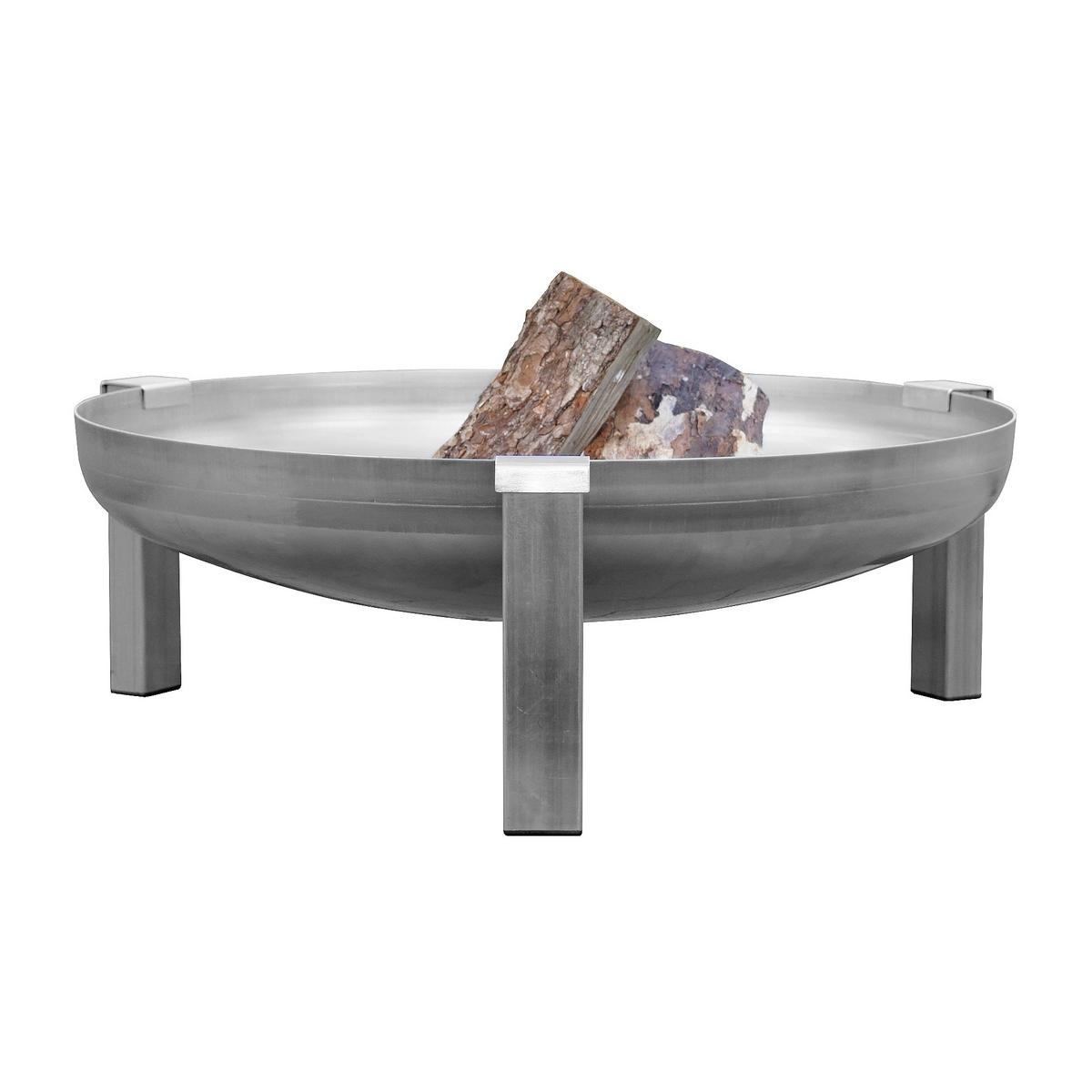 Feuerschale Basic XXL Edelstahl - Edelstahlfarben, Basics, Metall (63/63/28cm)