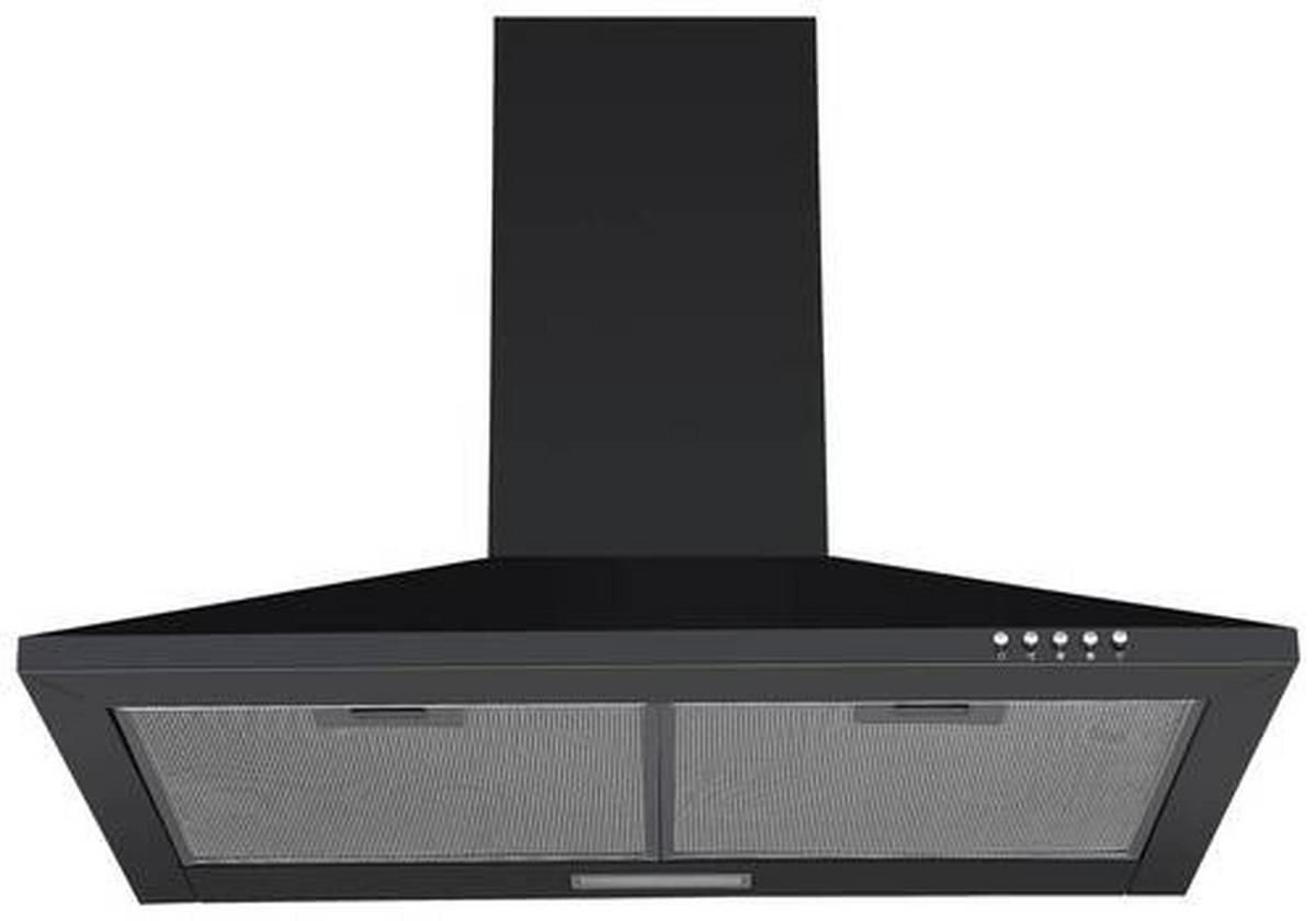 Dunstabzugshaube Karena Schwarz B: 60 Cm, Led - Schwarz, Trend, Metall (60/58-96/47,5cm) - Respekta