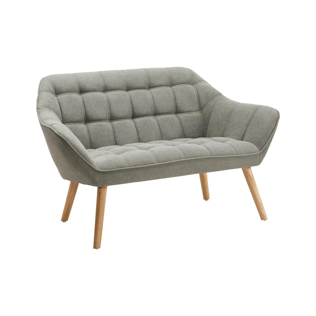 Dvojmiestna pohovka Monique, sivá - sivá, Modern, drevo/textil (127/76/74,5cm) - Modern Living