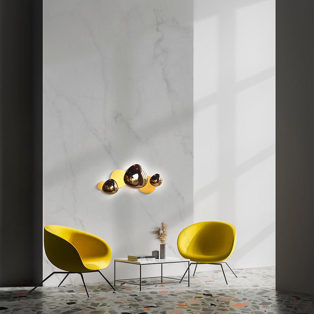 Wandleuchte Jack-Stone - Goldfarben, Trend, Metall (37,1/79/7,4cm) - MAYTONI