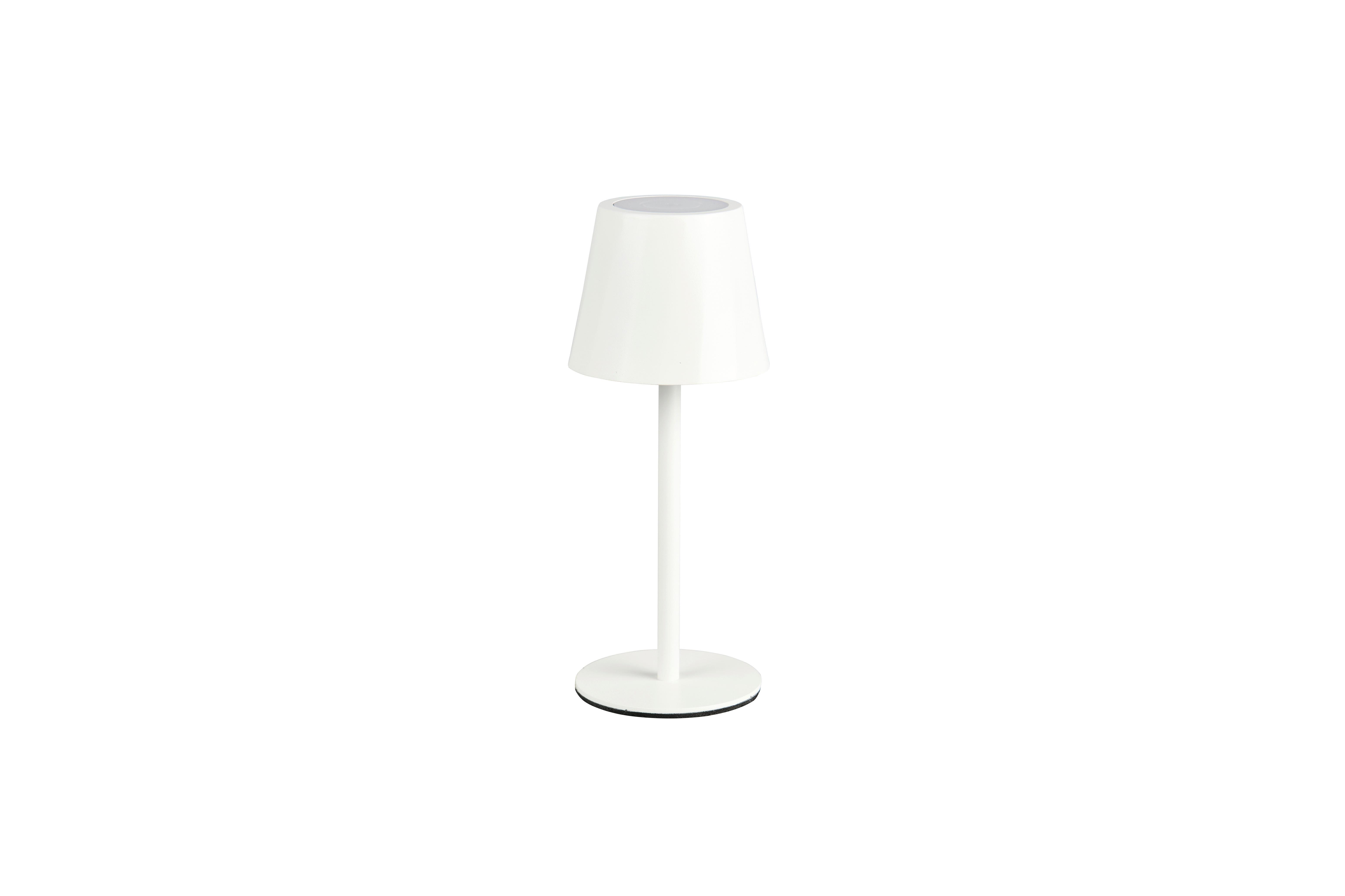 AKKU-TISCHLEUCHTE Touchdimmer, 2700-6500K - Weiß, Design, Metall (8,5/21cm)
