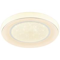 LED-Deckenleuchte Beatrice Ø 64 cm mit Sternenhimmel - Weiß, MODERN, Kunststoff/Metall (64cm) - Luca Bessoni