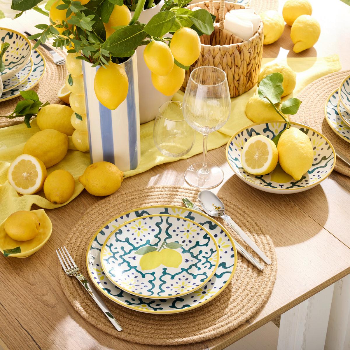 Prostírání Jute, Ø: 39cm - hnědá, přírodní materiály (39cm)