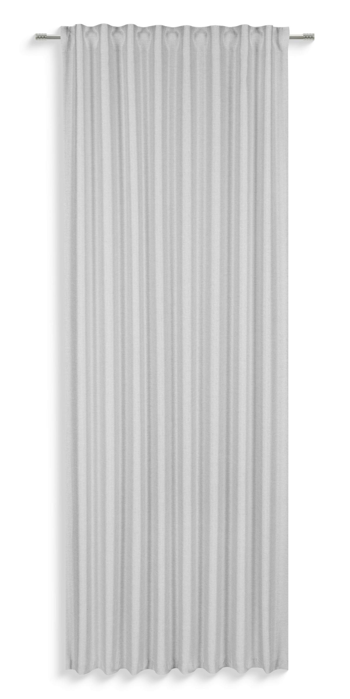 Fertigvorhang Susanne - Taupe/Silberfarben, MODERN, Textil (135/245cm) - Luca Bessoni