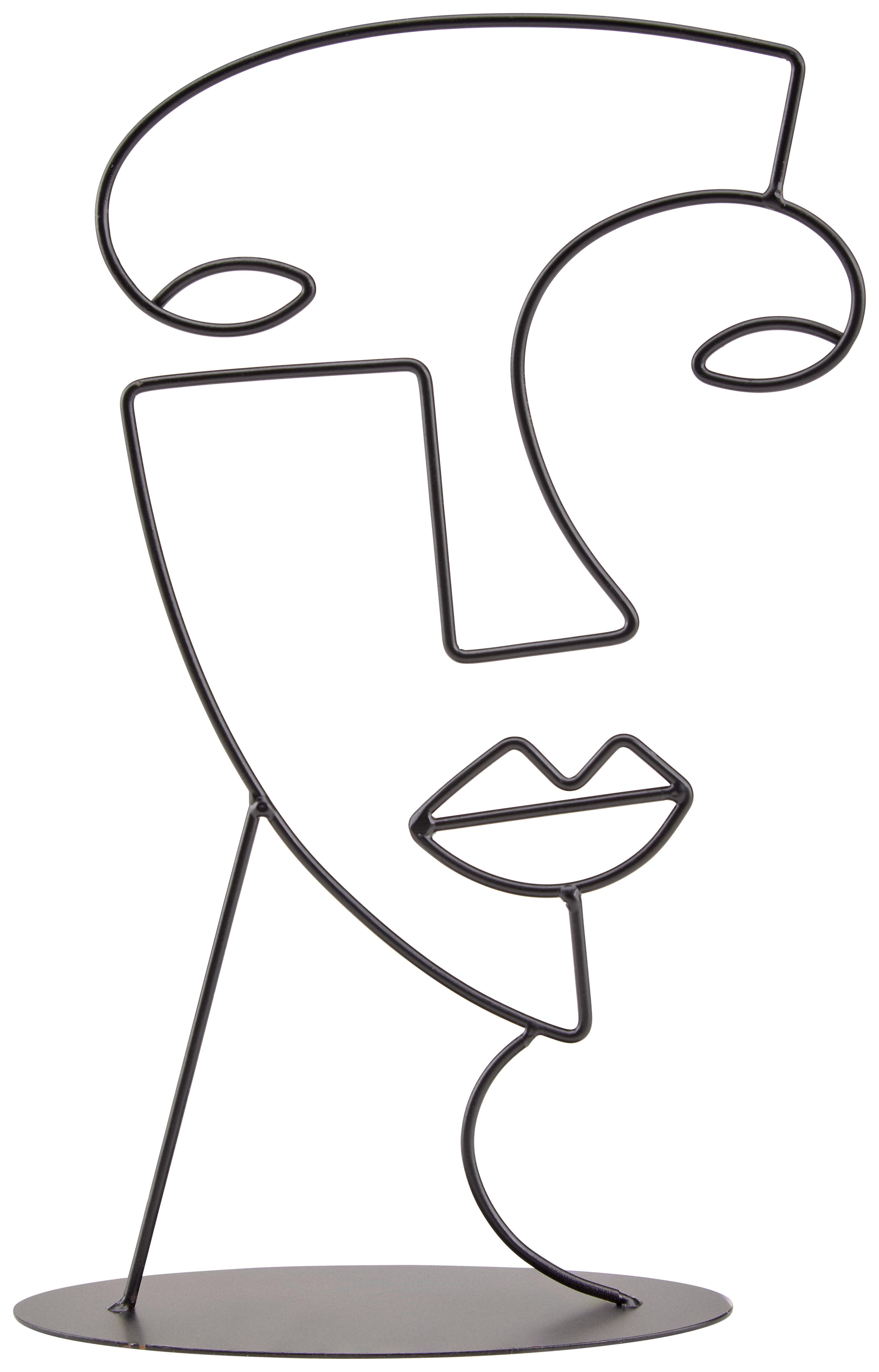 Dekoständer Suitbert - Schwarz, MODERN, Metall (18/25/7cm) - Luca Bessoni
