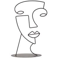 Dekoständer Suitbert - Schwarz, MODERN, Metall (18/25/7cm) - Luca Bessoni