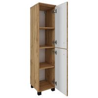 Badmöbel-Set Manchester B: 120 cm Eiche Wotan Dekor - Eichefarben, MODERN, Holzwerkstoff (120cm) - Held