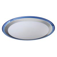 Led-deckenleuchte Ø 33 Cm Rund - Blau/Silberfarben, Basics, Kunststoff/Metall (33cm) - Näve