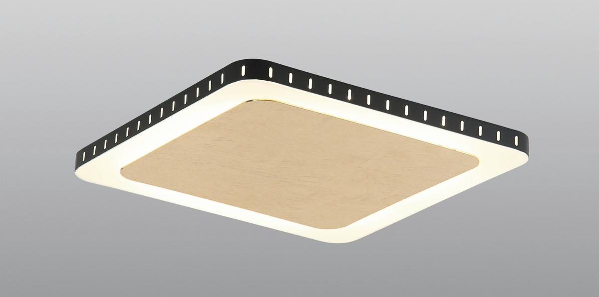 Led-deckenleuchte Solaris L: 25 Cm Mit 3 Helligkeitsstufen - Goldfarben/Schwarz, Design, Metall (4,5/25/25cm)