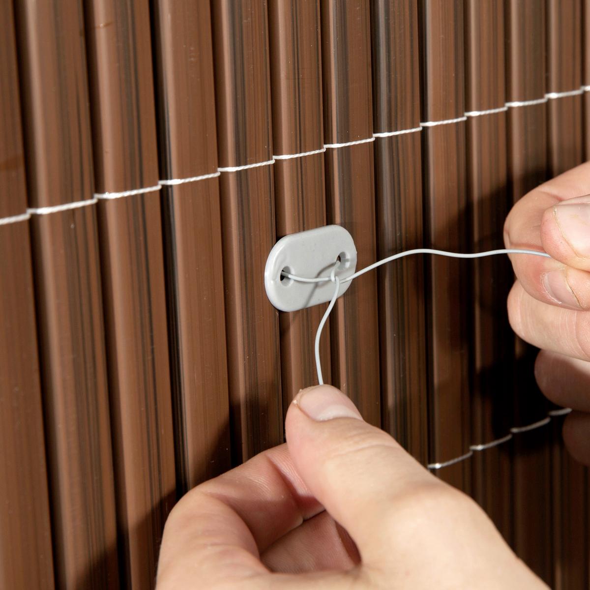 Sichtschutz Presidio Walnuss 300x120 cm Witterungsbeständig - Walnussfarben, Basics, Kunststoff (300/120cm)