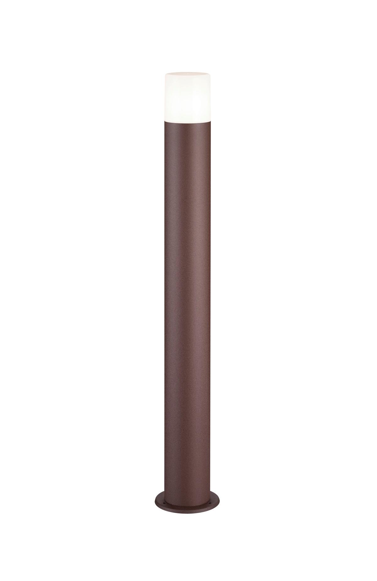 Wegeleuchte Hoosic 28w Metall Kunststoff - Rostfarben/Weiß, Design, Kunststoff/Metall (12/80cm) - Trio Leuchten