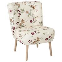 Sessel Fiona - Buchefarben/Weiß, Design, Textil (58/78/68cm) - Max Winzer