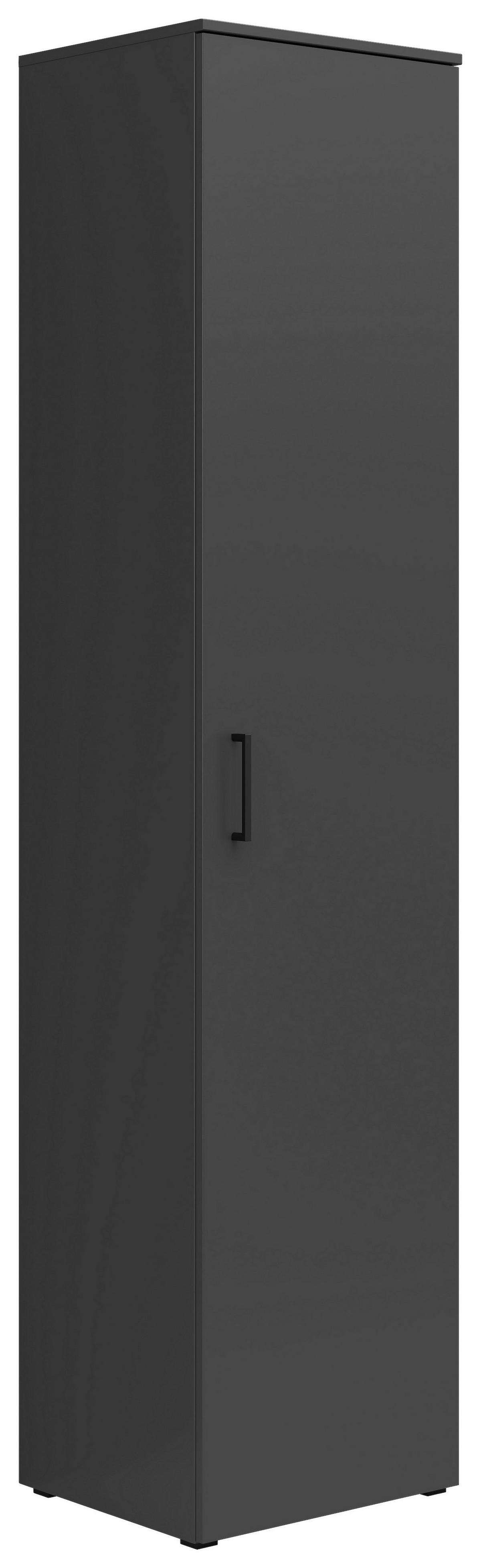Szekrény Multistauraum - grafitszürke, Modern, faalapú anyag (45/195/40cm) - Carryhome