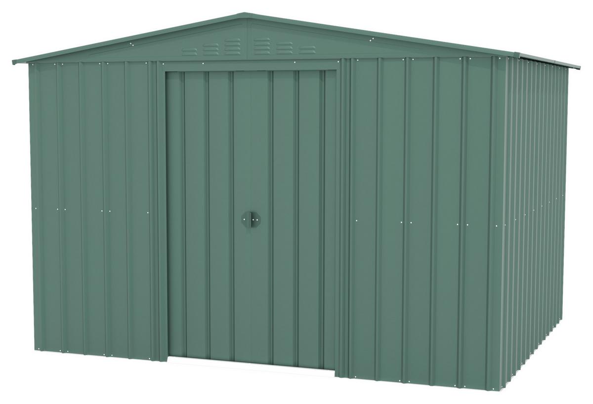 Gerätehaus Ohne Boden 308x202x247 - Dunkelgrün, Basics, Metall (308/202/247cm)