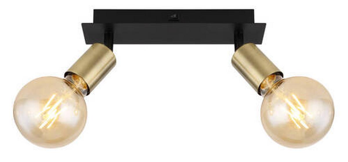 Strahler 54998-2b - Schwarz, Design, Metall (25/6/10,5cm) - Globo