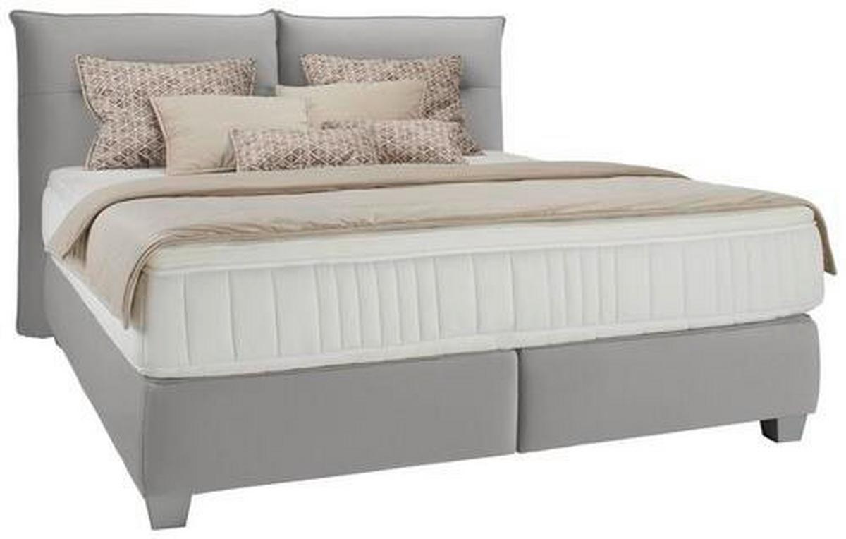 Postel boxspring Fog 180x200cm,šedá - šedá/barvy stříbra, Lifestyle, textil/plast (180/200cm) - Premium Living