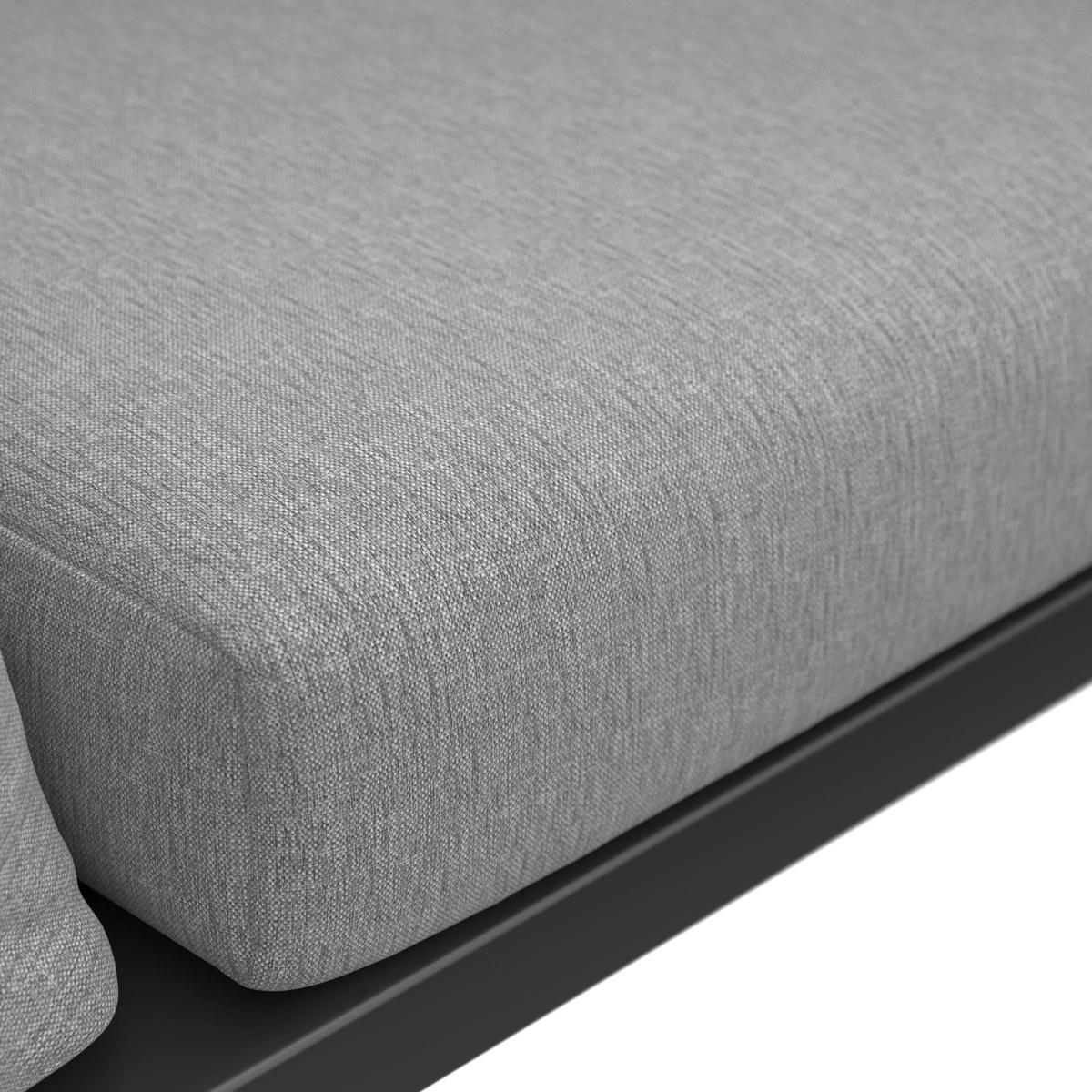 TERASOVÁ SEDACÍ SOUPRAVA JOANNA - černá, Moderní, kov (300/78/80cm) - Bessagi Garden