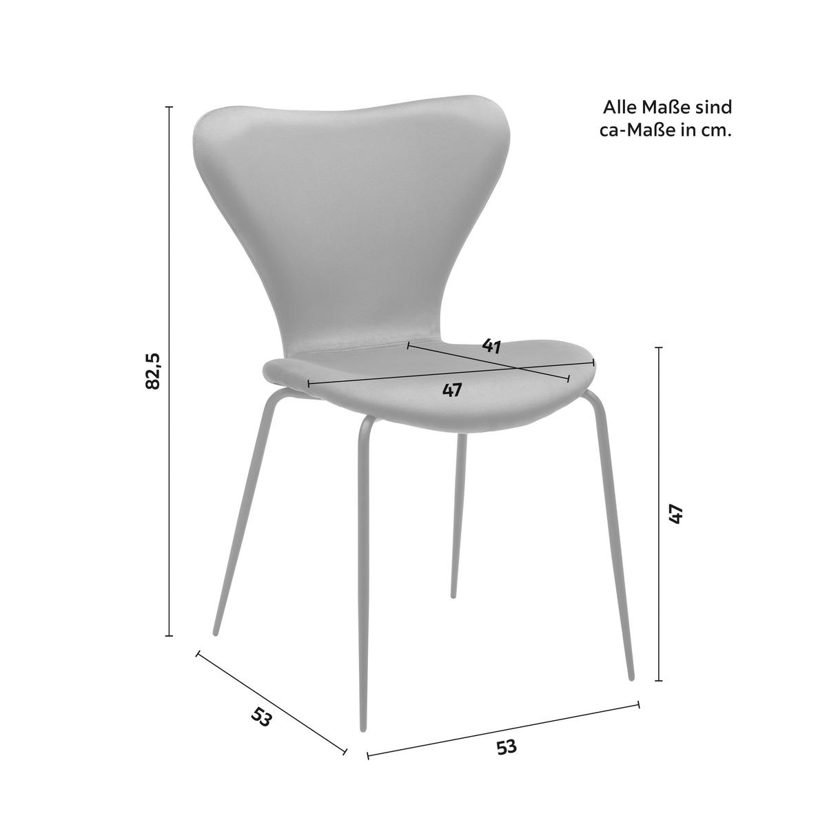 Jídelní židle ALICIA petrolejová - petrolej/černá, Moderní, kov/dřevo (53/82,5/53cm) - Bessagi Home