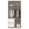 Drehtürenschrank Nidda Eiche Artisan/Weiß B: 40 cm - Weiß/Eiche Artisan, Basics, Holzwerkstoff (91/197/54cm) - Rauch Möbel