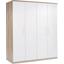 Kleiderschrank Wien 181cm - Eichefarben/Weiß, KONVENTIONELL, Holzwerkstoff (181/212/56cm) Kleiderschrank Wien 181cm - Eichefarben/Weiß, KONVENTIONELL, Holzwerkstoff (181/212/56cm)