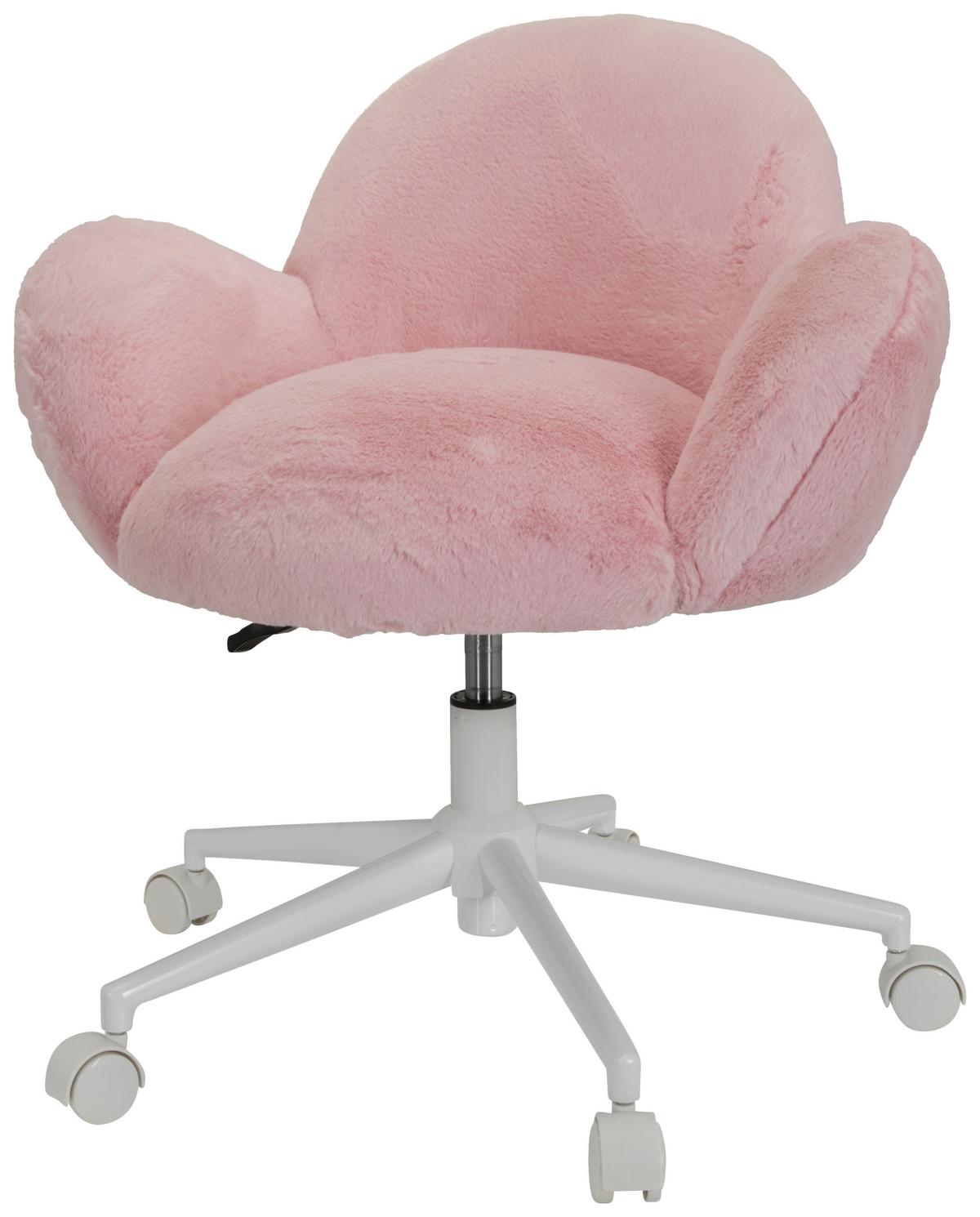 Jugenddrehstuhl Kiddy Teddy Rosa Bis 80 Kg - Weiß/Rosa, MODERN, Kunststoff/Textil (65/79/64cm) - MID.YOU