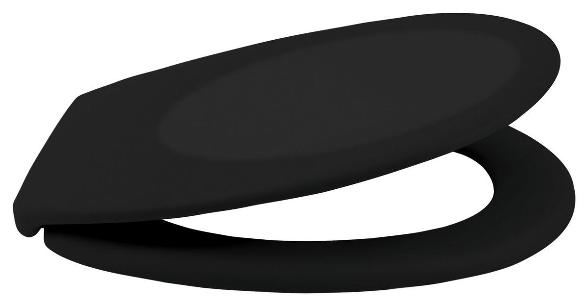 WC-Sitz Neela - Schwarz, KONVENTIONELL, Kunststoff (5,5/38cm) - Spirella
