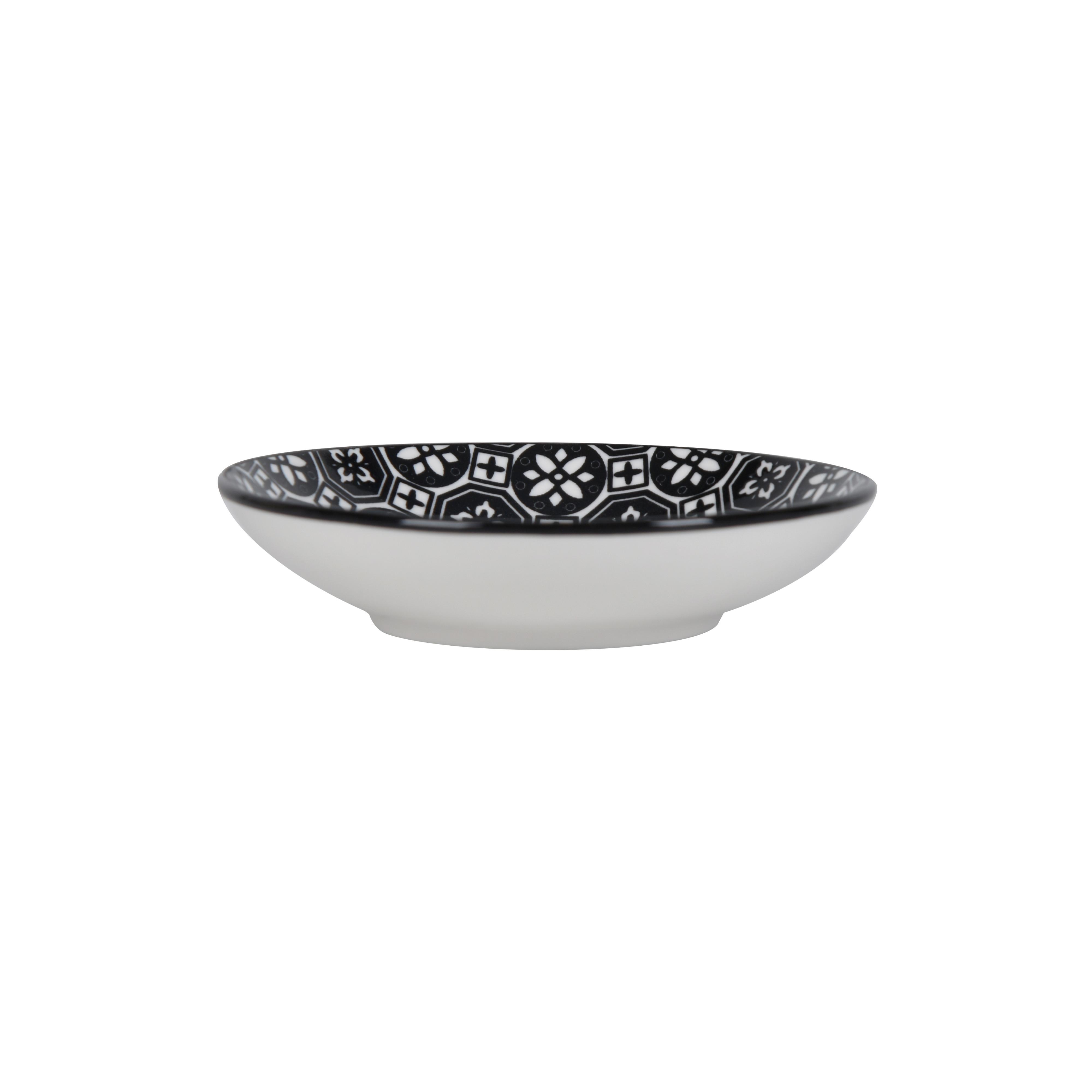 Miska na dip SHIVA - čierna/biela, Lifestyle, keramika (10,1/2,4cm) - Mömax