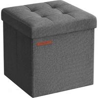 Sitzbox Dunkelgrau B: 30 cm - Dunkelgrau, Basics, Holzwerkstoff/Textil (30/30/30cm)