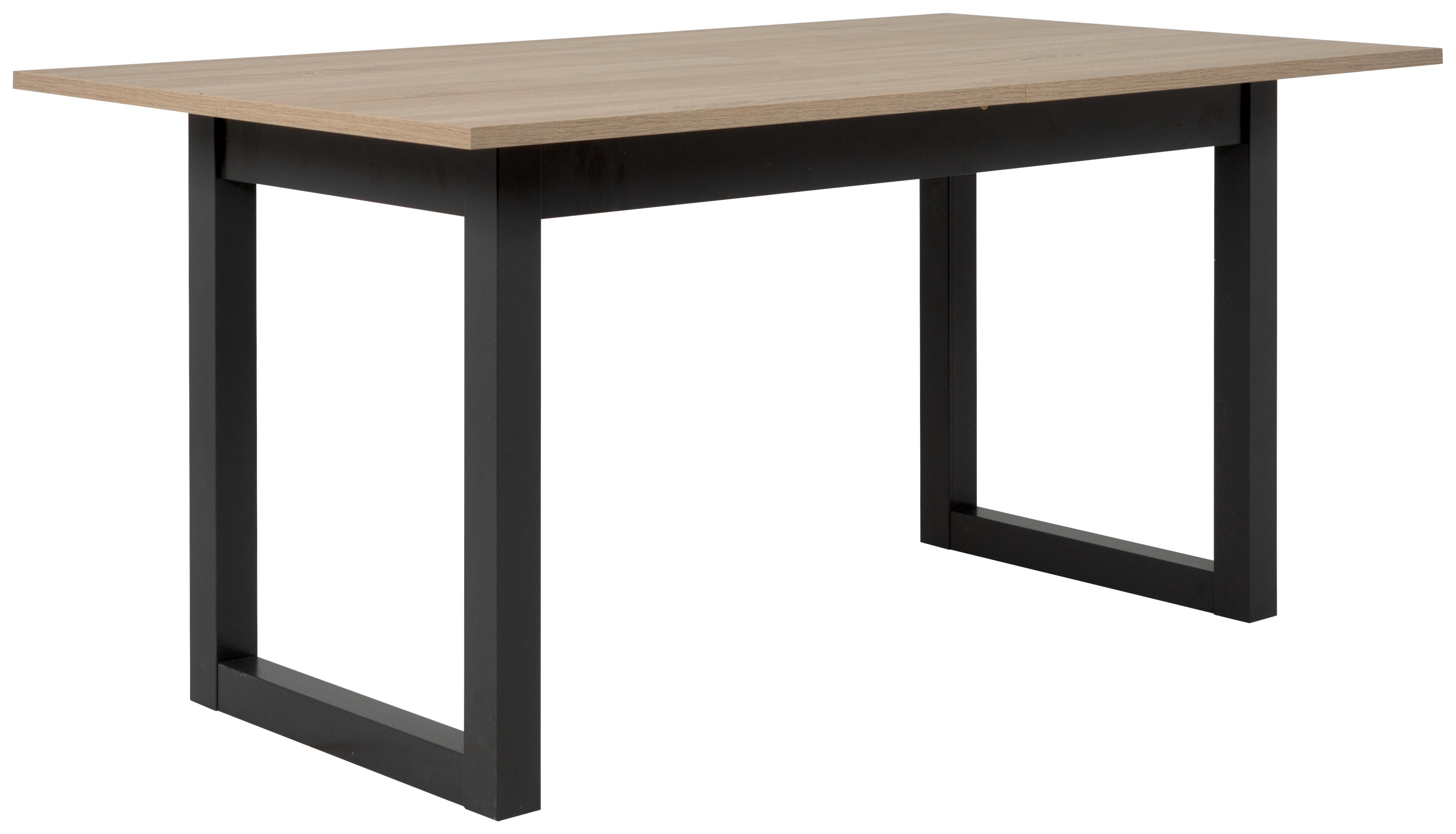 Esstisch Ausziehbar Denver 160x200x90 cm Eiche Dekor - Anthrazit/Sonoma Eiche, Natur, Holzwerkstoff (160/90/75cm) - MID.YOU