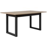 Esstisch Ausziehbar Denver 160x200x90 Cm Eiche Dekor - Anthrazit/Sonoma Eiche, Natur, Holzwerkstoff (160/90/75cm) - MID.YOU