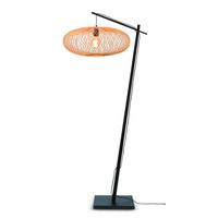 Stehleuchte Cango/F/Ad/B/6025/N - Schwarz/Naturfarben, Trend (176/60/80cm) - Good & Mojo