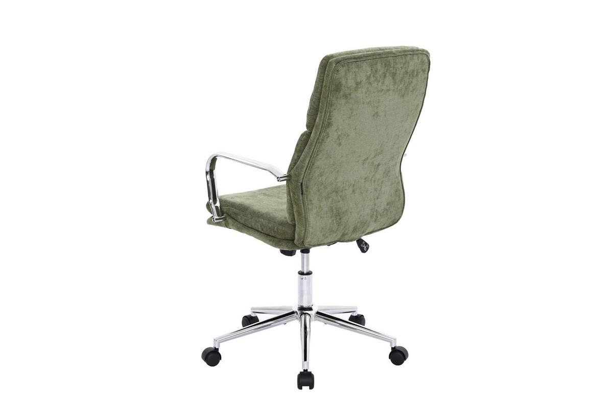 Drehstuhl Verona Grün B: 56 cm - Chromfarben/Grün, MODERN, Holz/Kunststoff (56/100-110/65,5cm) - Livetastic