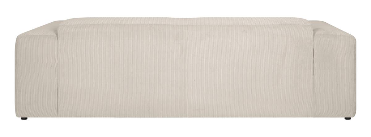 3-sitzer-sofa Hannah Creme B: 247 Cm - Creme/Schwarz, Design, Textil (247/75/104cm) - MID.YOU