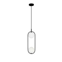 Hängeleuchte 32-10155 Cordel - Schwarz/Weiß, Design, Metall (18.5/15/140cm)