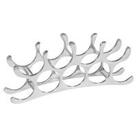 Weinregal Metall Alufarben 9 Flaschen Bxh: 55x20 Cm - Alufarben, MODERN, Metall (55/20/12cm) - MID.YOU